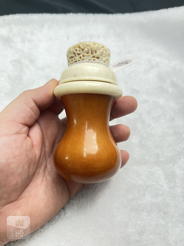 匏制素面荸荠形虫具 - 图3